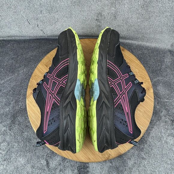 ASICS Gel-Venture 9 Shoes Womens Size 8.5 Black Pink Trail Running 1012B313 - Picture 6 of 10